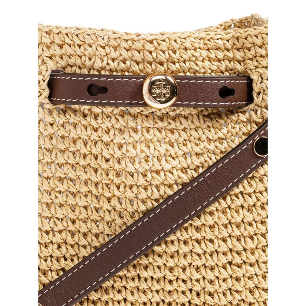 Tory Burch Women's Romy Straw Bucket Bag - Picture 3 of 6